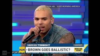 HLN Chris Brown storms off GMA set [upl. by Acimaj]