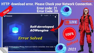 How To Fix Gameloop⚔ HTTP Download Error Code 20 💯 Gameloop Not Installing⬇Error Code 20 Fix✔ 2021 [upl. by Andra943]