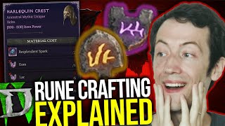 Diablo 4  THE NEW RUNE CRAFTING SYSTEM EXPLAINED [upl. by Kermie]