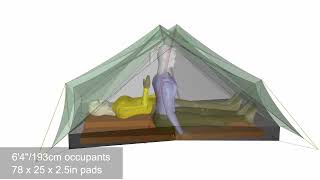 Tarptent Dipole 2 DW 3D Rotation [upl. by Shifrah577]