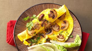 Recette  Omelette aux champignons [upl. by Arbe207]