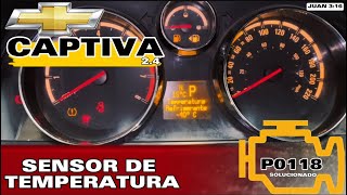 CÓDIGO P0118 CHEVROLET CAPTIVA 🟢 SOLUCIÓN 🟢 SENSOR ECT [upl. by Yvel]