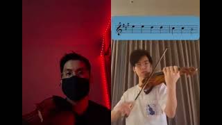 PAGANINI CAPRICE NO 24  Twosetviolin Duet [upl. by Bert]