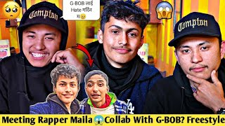 Meeting Rapper Maila🥺React On GBOB RehabANTF Rap Battle Maila Vs Gbob FreestyleSamir Bhattarai [upl. by Kellby711]