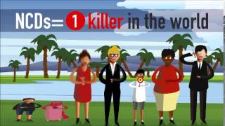 Noncommunicable diseases explained in one minute [upl. by Yllib]