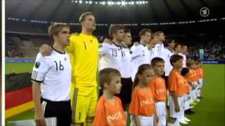 201093 Germany National Anthem v Belgium  Euro 2012 Qualifying [upl. by Rainah257]