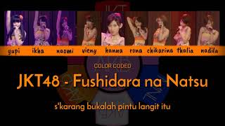 「color coded」 JKT48  Fushidara na Natsu [upl. by Nedyrb299]