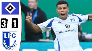 HSV  1 FC Magdeburg 31 Highlights  2 Bundesliga  20242025 [upl. by Jobe585]