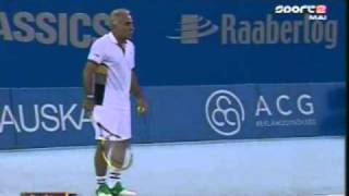 Tennis Classics 2010 Budapest Exhibition match Lendl Bahrami vs Fucsovics Wilander 44 [upl. by Noivax862]