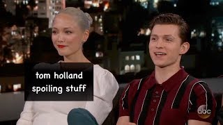 TOM HOLLAND INTERVIEW PRANK EARPIECE [upl. by Hserus]