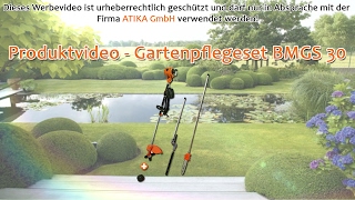 ATIKA Produktfilm  Gartenpflegeset BMGS 30 [upl. by Lodhia574]