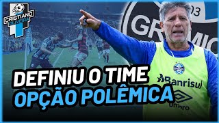 🔵⚫️⚪️ TITULAR PERDEU ESPAÇO RODRIGO CAIO COM MORAL E ESCALAÇÃO DO GRÊMIO CONTRA O CRUZEIRO [upl. by Tadich]