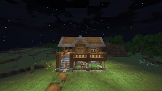 How to Build a Spruce Survival House in Minecraft ⚒️ [upl. by Ansaev]