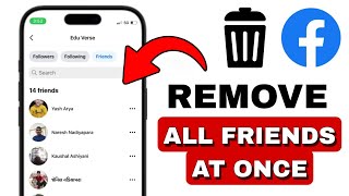 How to Unfriend All Your Facebook Friends At Once In 2024 Quick And Easy Tutorial [upl. by Rehptsirhc]