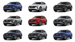 New 2022 Hyundai Tucson Colors  Detailed Comparison [upl. by Dickey]