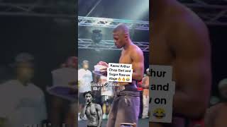 Kwesi Arthur Chopping Gari raw on the stageTidal rave festival 😳😳🤔 ghanamusic kwesiarthur [upl. by Bill]