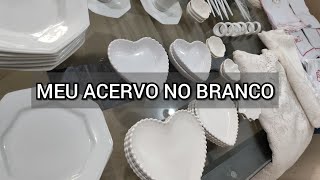 MEU ACERVO NO BRANCO PARA MESA POSTA [upl. by Charmion]