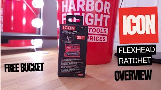 Must Have Tool Harbor Freight Icon Locking Flex Head Ratchet Overview [upl. by Circosta59]