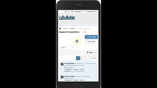 vBulletin 6 Flashing New Topic and Post Reply buttons issue on iPad and Mobile [upl. by Oakie]