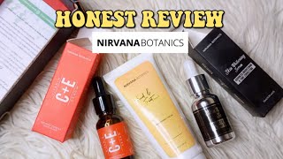 HONEST REVIEW Nirvana Botanics Vitamin C  E serum Whitening serum Hand amp feet brightening [upl. by Leor416]