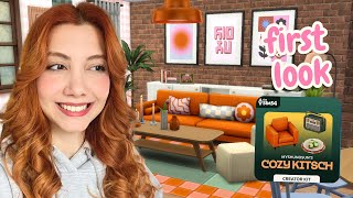 First Look at The Sims 4 Cozy Kitsch Kit Build amp Buy Overview [upl. by Ehr262]