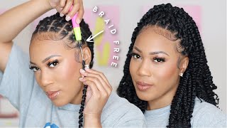 VERSATILE BRAIDLESS ILLUSION CROCHET PASSION TWIST FT TOYOTRESS [upl. by Aisyat]