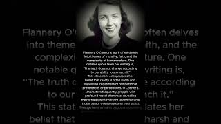 Flannery OConnor American novelist and short story writer shorts quotes youtubeshorts [upl. by Luoar]