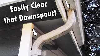 How To Unclog a Gutter Downspout 4 Great Methods That Work [upl. by Oderfliw]