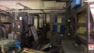 Harris M300M 6Color Heatset Web offset Printing Press [upl. by Dennett]