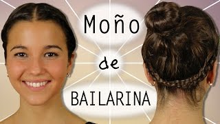 Peinados sencillos con trenzas  Moño de bailarina LascosiñasdeAle [upl. by Hengel]