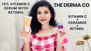 I tried the derma co 15 vitamin c serum on my oily acneprone sensitive skin [upl. by Artimid]