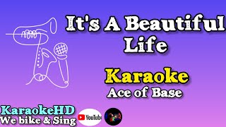 Its A Beautiful Life Karaoke  Ace Of Base [upl. by Ayotahc526]