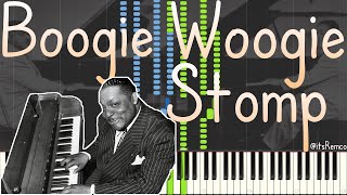 Albert Ammons  Boogie Woogie Stomp 1939 Boogie Woogie Piano Synthesia [upl. by Noisla]