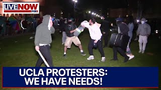 UCLA protesters demands leaked as campus riots and Gaza War protests continue  LiveNOW from FOX [upl. by Hayden]