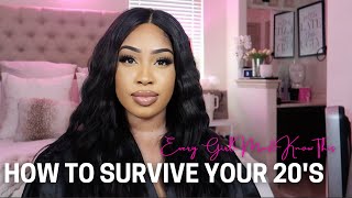 HOW TO SURVIVE YOUR 20s  REAL TALK ABOUT LIFE MONEY amp MENTAL HEALTH [upl. by Wetzel303]