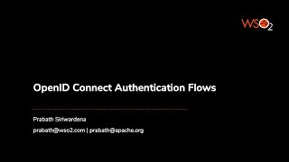 OpenID Connect Authentication Flows [upl. by Nyrrek]