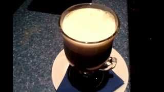 How to make a perfect floater irish french orange liqueur sugar coffee glass coffee lounge cafe [upl. by Baerman]