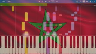 Morocco National Anthem — quotAnNašīd ašŠarīfquot النشيد الوطني المغربي‎ Synthesia [upl. by Dorry109]