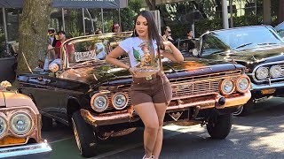 SACRAMENTO CALIFORNIA LOWRIDER HOLIDAY CAR SHOW AND CRUISE SUNDAY JUN 23 2024 [upl. by Tennaj]