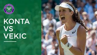 Best points from Johanna Konta vs Donna Vekic  The Greatest Championships [upl. by Coussoule]