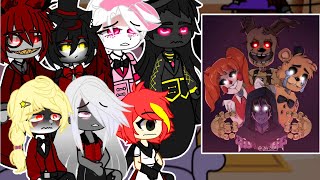 Hazbin Hotel react to Afton Family FNAF 💜Gacha react to TikTok  Five Nights at Freddy [upl. by Artsa]