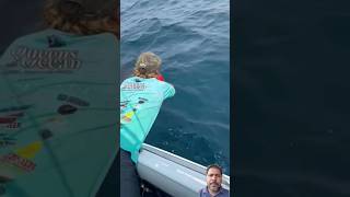 Catching sailfish in the sea by hand shorts sailfish fish jetboating sea [upl. by Goodhen]