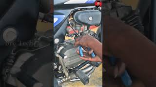 Engine oil change splendor plus bike  changeengineoil splendorplus removeengineoil shorts [upl. by Fechter628]