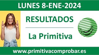 Resultado del sorteo La Primitiva del lunes 8 de enero de 2024 [upl. by Ydnem]