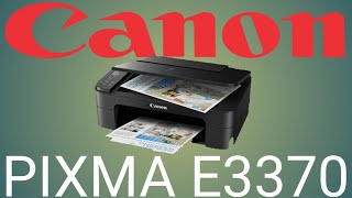 Canon Pixma E3370 Printer Review Guide [upl. by Sigrid]