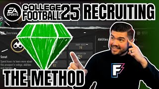 BEST RECRUITING METHOD IN COLLEGE FOOTBALL 25 [upl. by Anelas]