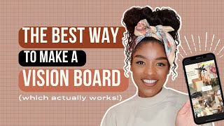 The BEST digital vision board app  Vision board 2023  How to make a vision board on your phone [upl. by Osithe]