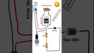 LDR Night Lamp Circuit [upl. by Ahtiekal]