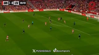 Leandro Trossard Goal Arsenal vs Bayer Leverkusen 20 All Goals Results and Extended Highlights [upl. by Grounds]