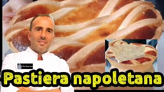 Pastiera napoletana impastata a mano con pasta frolla senza uova ricetta facilissima [upl. by Gentilis]